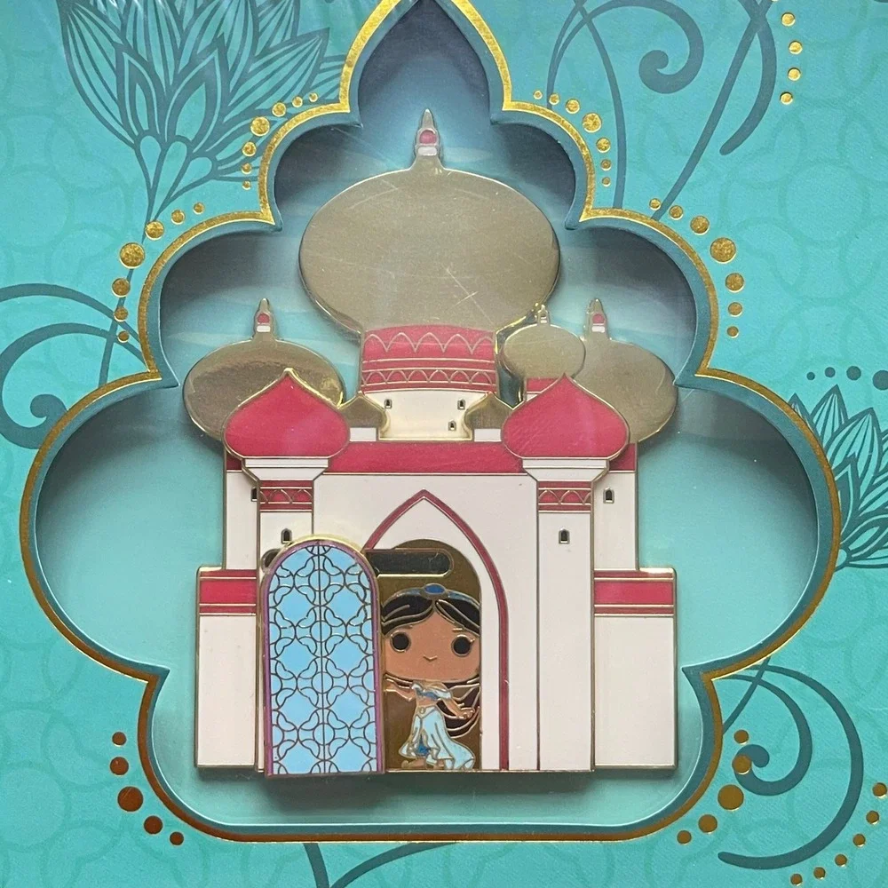 Disney Funko Pop Pin Jasmine Palace Limited Edition 1200 Gold Sliding Enamel Pin